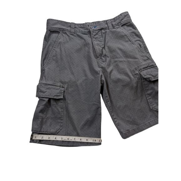 Ocean Pacific OP Mens 34 Cargo Shorts Utility Pockets Checkered Grid Pattern - Picture 12 of 15